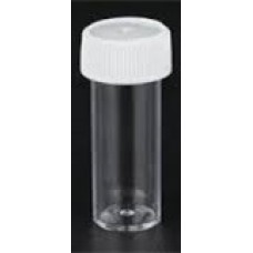 Plastic vial 7ml bottle Bijou PS screw cap Sterile with Cover Glass on-bottom SHELL VIALS