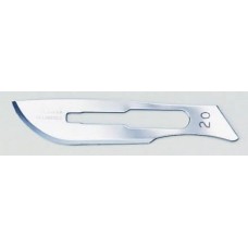 Surgical blades (scalpel) #20 sterile ind. Wrap w/o handle