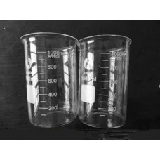 Beaker 1000ml Borosilicate low form,spout & printed graduation