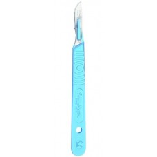 Surgical blades (scalpel) #10 sterile ind. Wrap with plastic handle