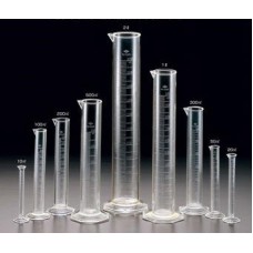 Measuring Cylinder Glass 250ml Borosilicate spout & pr