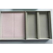 Slide storage box for 100 slides,Grey,a seperated lid