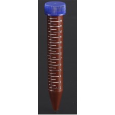 Amber (Non transparent) 15ml tube conical bottom flat cap sterile,bulk