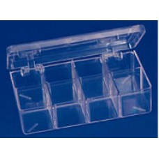 PS storage box Partitioned with Hinged Snap Lock Lids 4.5/8x3x1.1/8