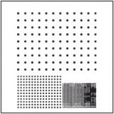 Grid Dot Array,3 image areas,101x101x2.2mm for testing image area, distortion, field flatness