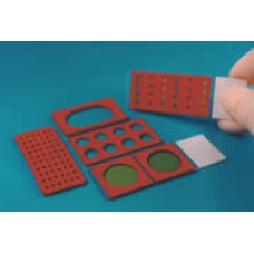 Press to seal Red silicone/adhesive sheet 13x15cm depth 0.5mm
