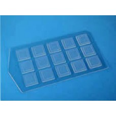 SecureSlip Cell Culture Coverglas 15 Well Silicone Supported cover glass 12x12mm