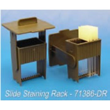 Plastic staining rack for 12 slides (Jar with lid in seperate,#BN71385-W)