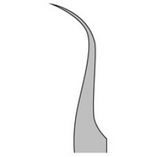 Tweezers #7(curved)inox (magnetic)thick x width 0.17x0.10mm standard,11cm,STUDENT GRADE