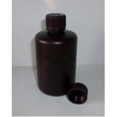 HDPE narrow mouth (21mm)bottle Amber 250ml