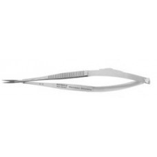 Micro Dissecting Forceps; 1X2 Teeth, Slight Curve; 0.8mm Tip Width; 4