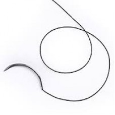 Silk 4/0 suture Needle 19mm 1/2 RC
