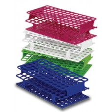 Tubes rack for tubes 13mm 72-place,polypropylene with high chemical stability,White
