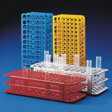 Tubes rack for tubes 15-17mm 72-place,plastic with high chemical stability,Red