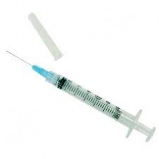 Syringe 1ml needle 25g 16mm sterile