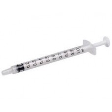 Syringe 1ml w/o needle  non sterile luer lock